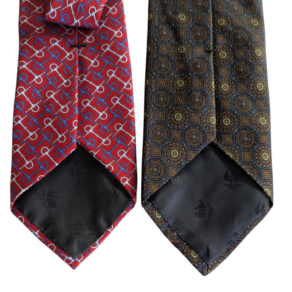 Brooks Brothers Extra Long Set Of 2 Ties